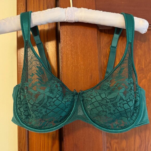 Emerald green lace bra from Empreinte - Picture 1 of 2